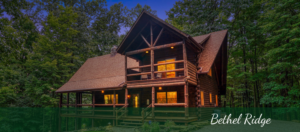 cabin in the woods located in hocking hills ohio