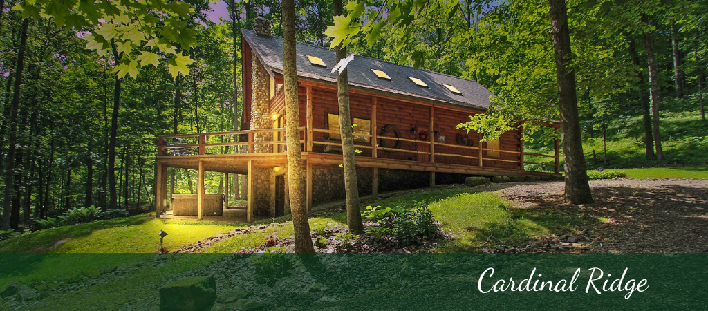 cabin in the woods located in hocking hills ohio