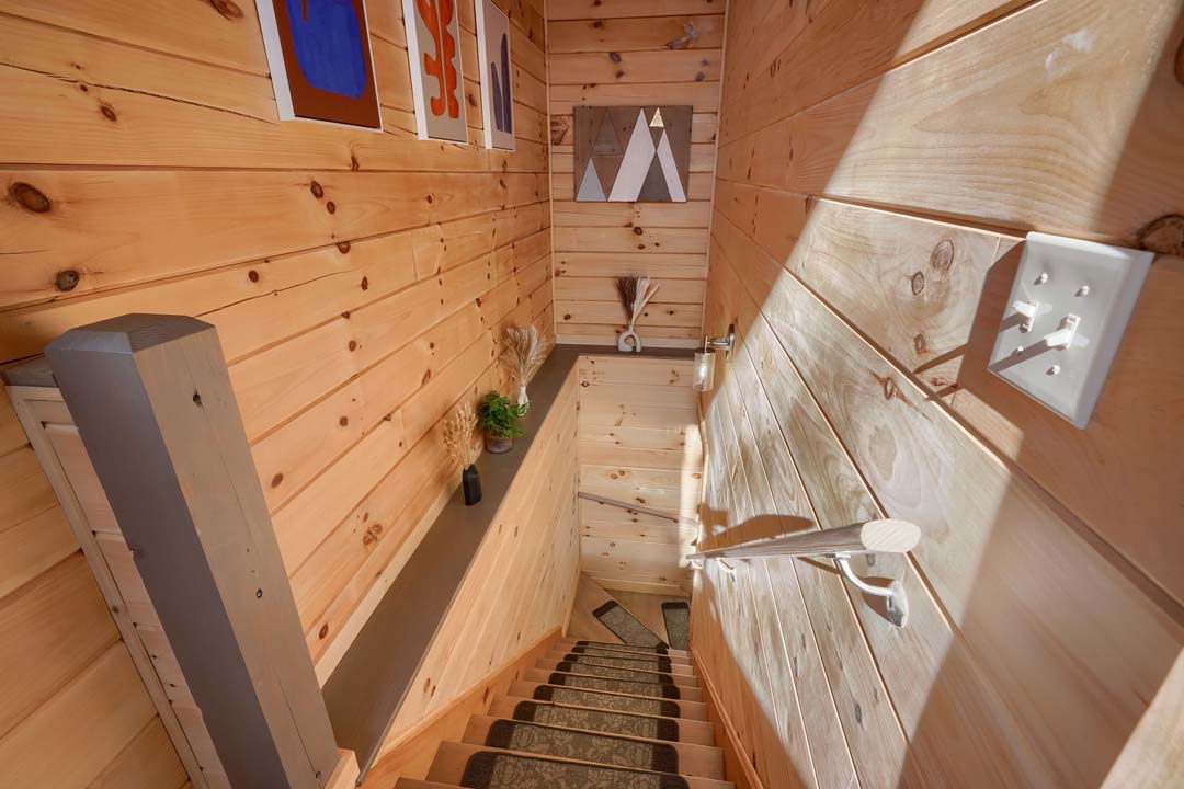 stairs from loft