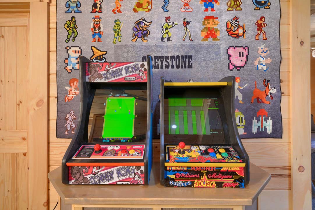 two arcade table top games
