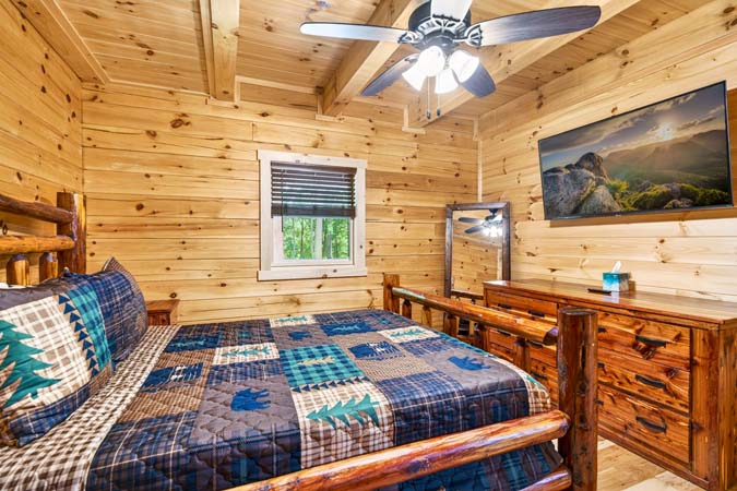 Modern cabin kitchen with everything needed for your getaway