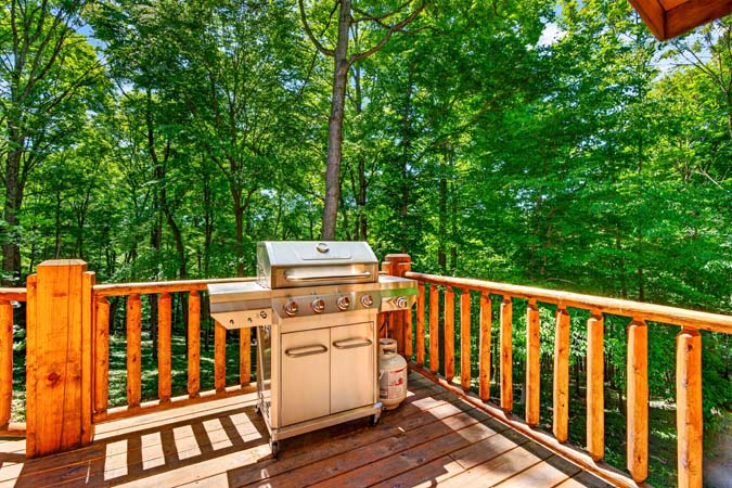 Cabin recreation area designed for all ages