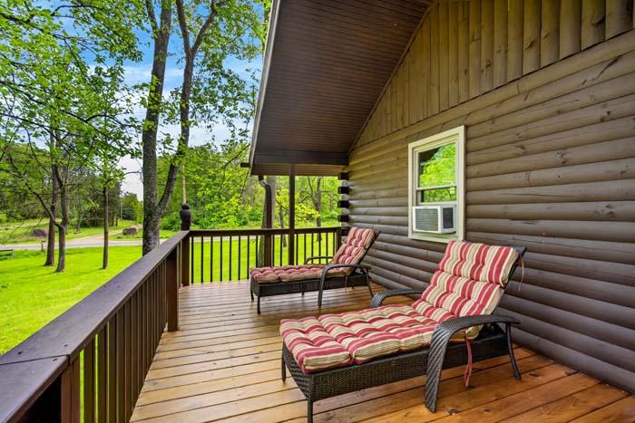 Board games and indoor entertainment at cabin
