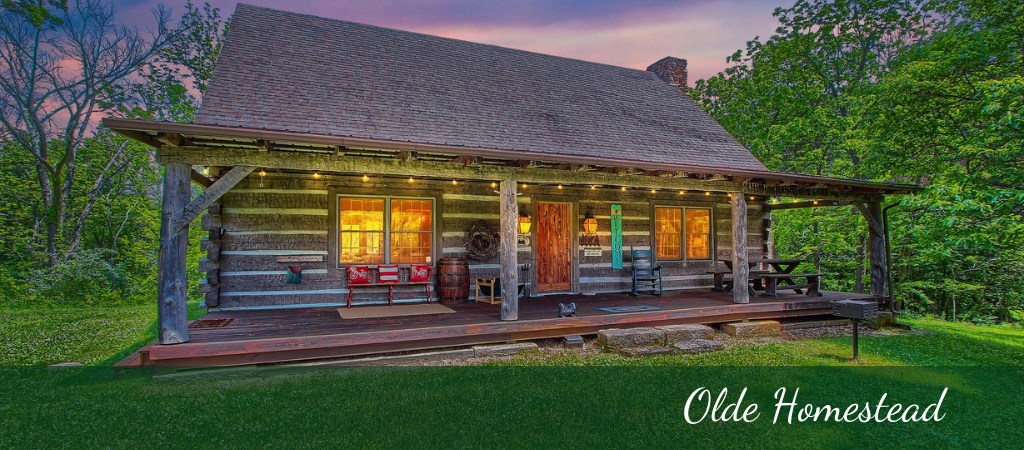 cabin in the woods located in hocking hills ohio