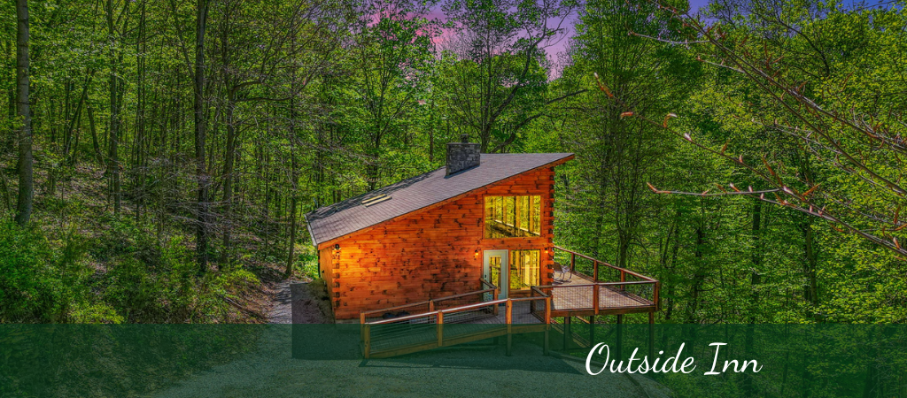 cabin in the woods located in hocking hills ohio