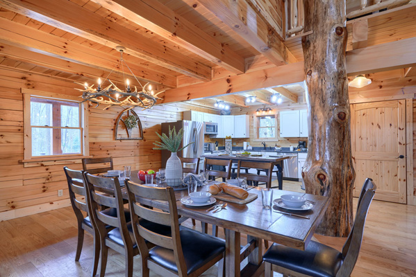 Rustic and nature-inspired decor in Overbrook Lodge