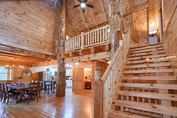 Rustic elegance and charm of Overbrook Lodge cabin