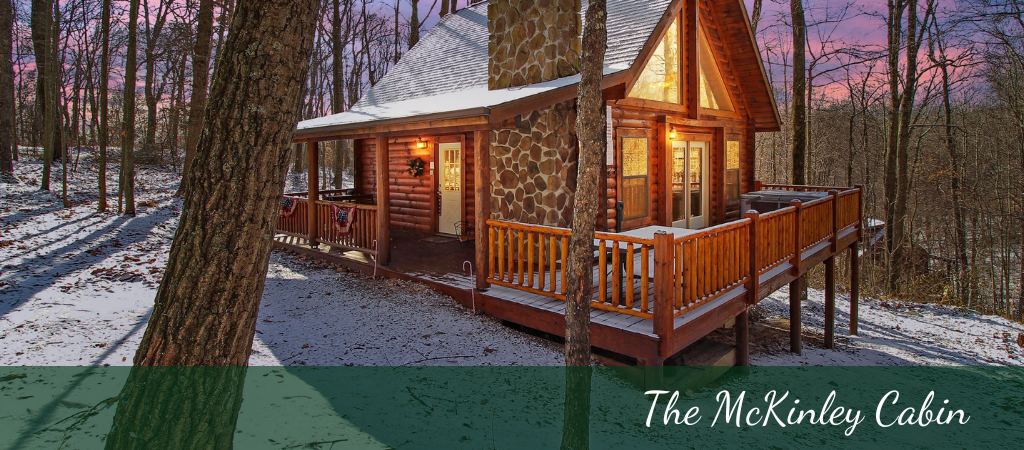 cabin in the woods located in hocking hills ohio