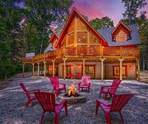 wide lodge, 2 story