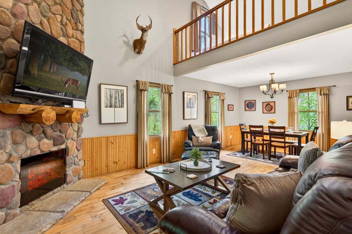 Wooded acreage surrounding private cabin