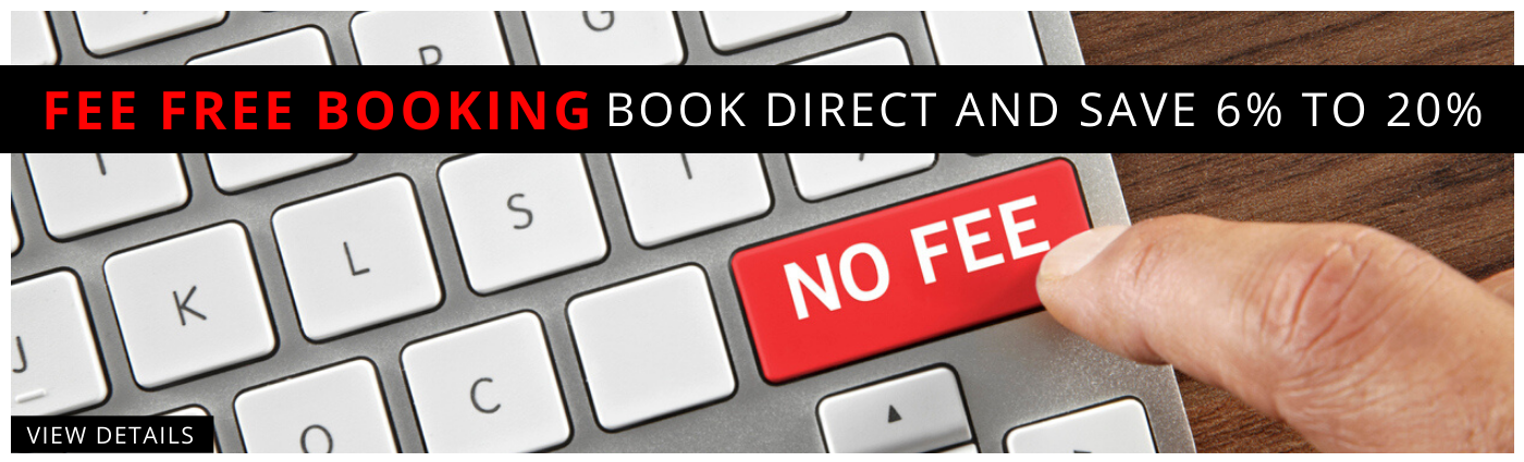 ad Fee Free Booking, Rental Rate plus sales tax, book direct and save 6 percent