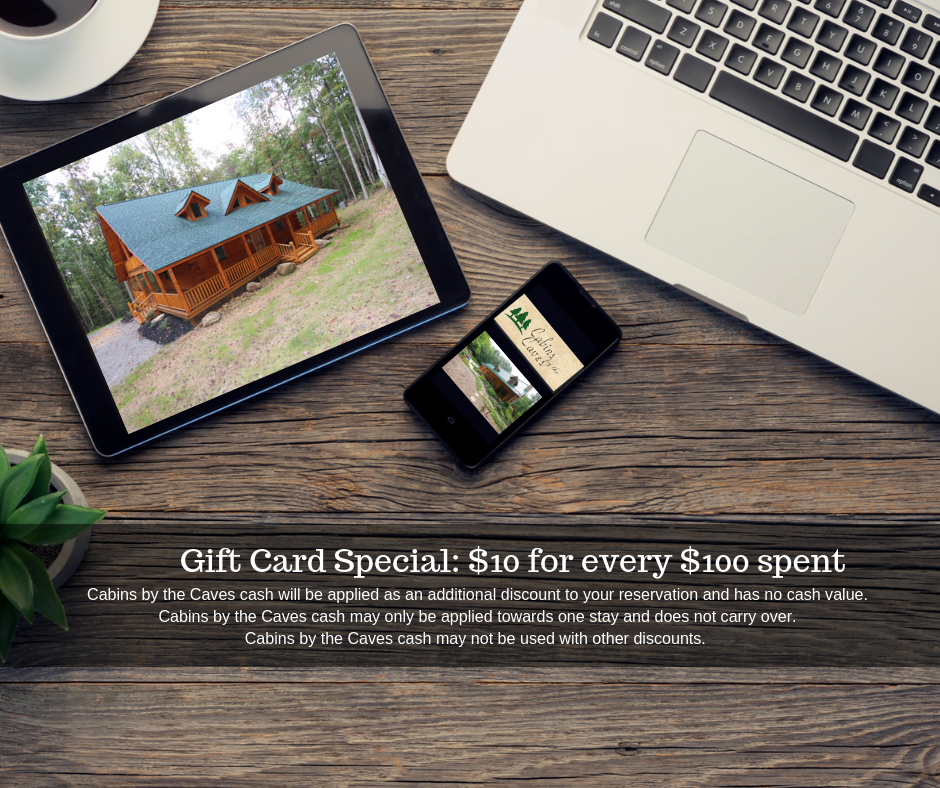 gift card special $10 for every $100 spent