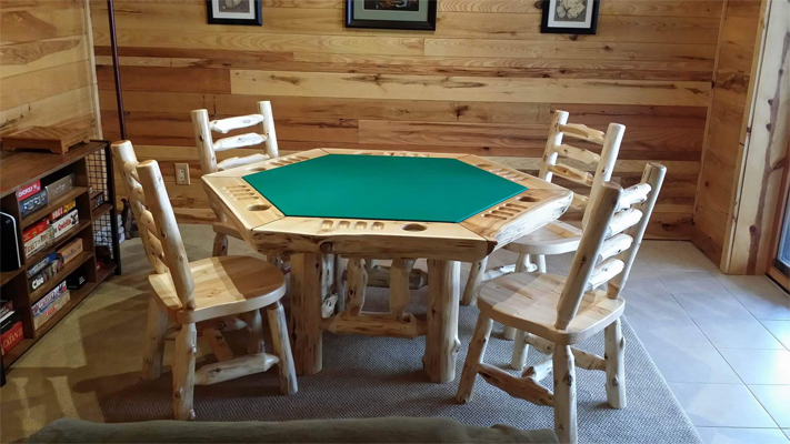 game room, card table
