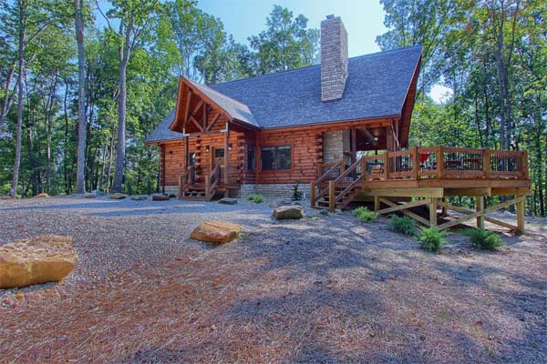 Rustic beauty of the log cabin