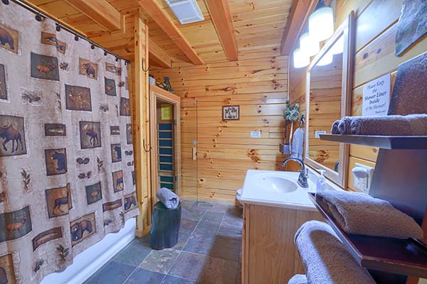 jetted bathtub and infrared sauna