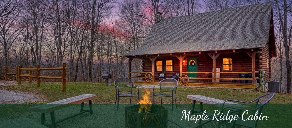 cabin in the woods located in hocking hills ohio