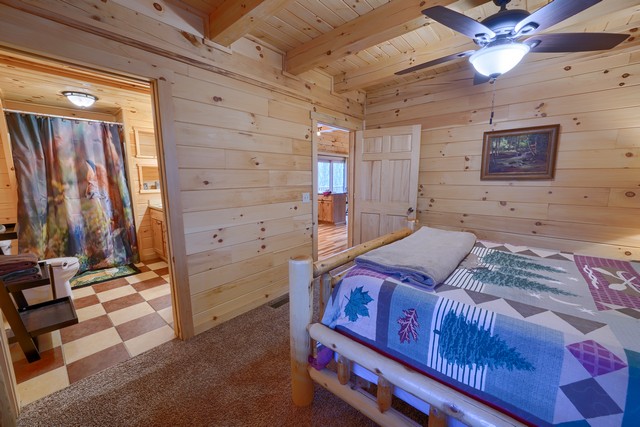 Embrace the serenity and privacy of the Red Fox Retreat cabin