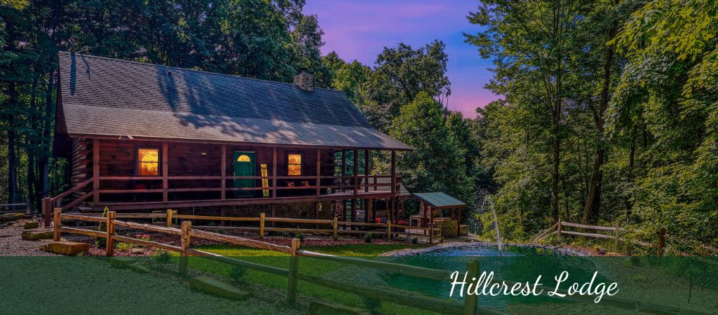 cabin in the woods located in hocking hills ohio
