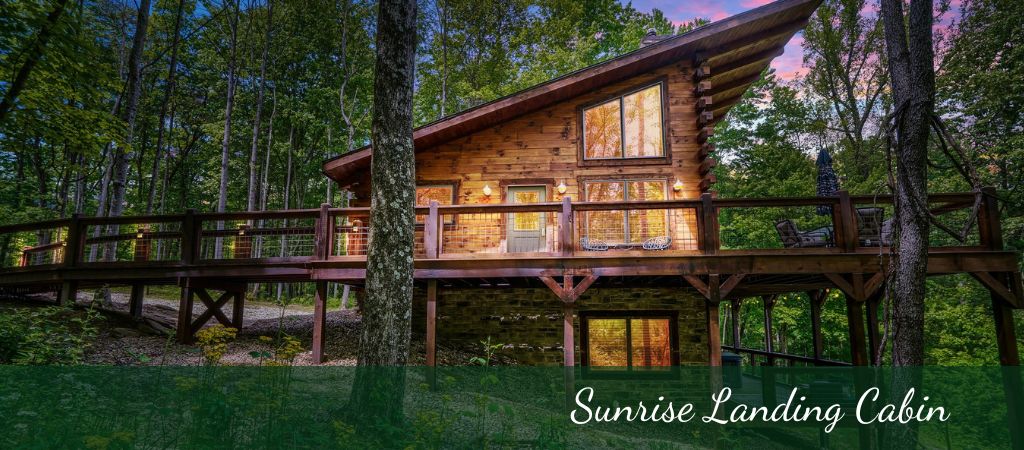 cabin in the woods located in hocking hills ohio