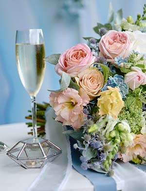 Elegance Wedding Package chapaigne glass